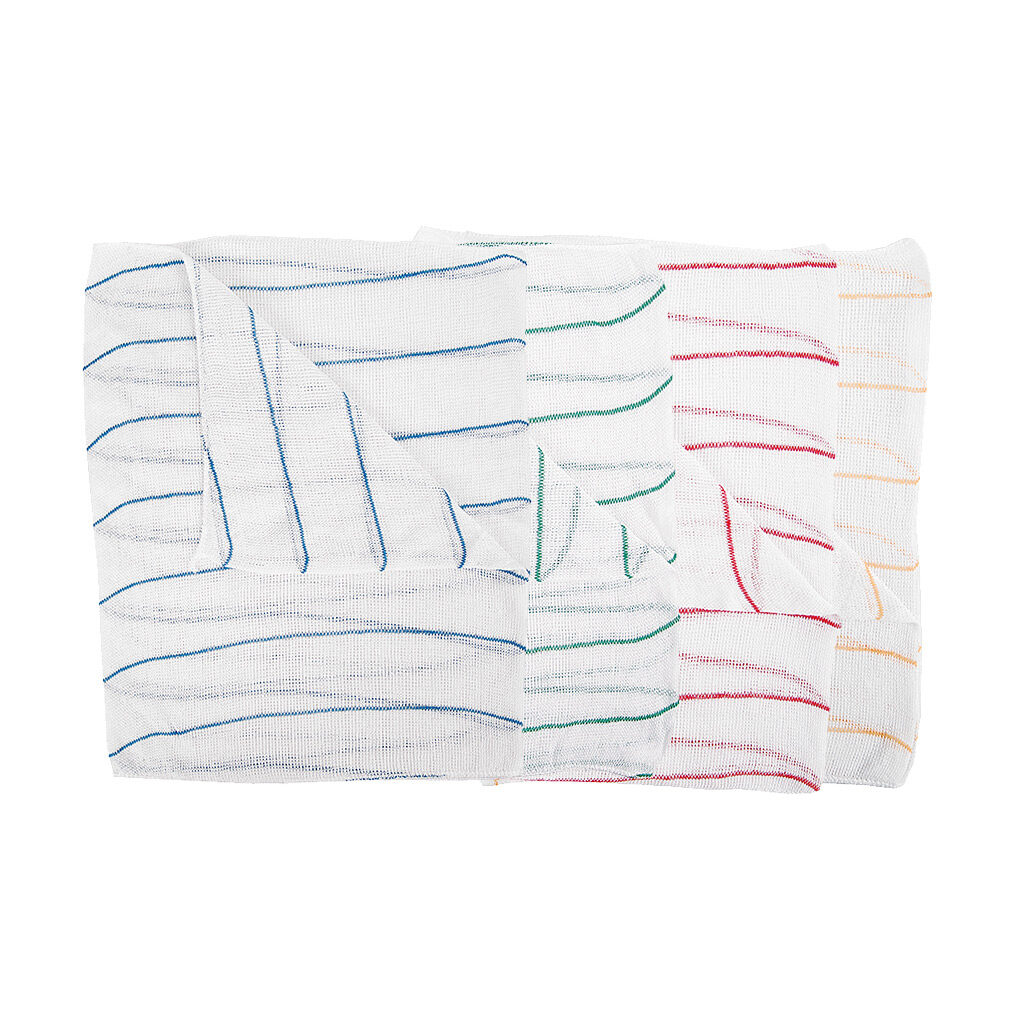 Lightweight Hygiene 40cm X 30cm Blue & White Dishcloths - Pack of 10