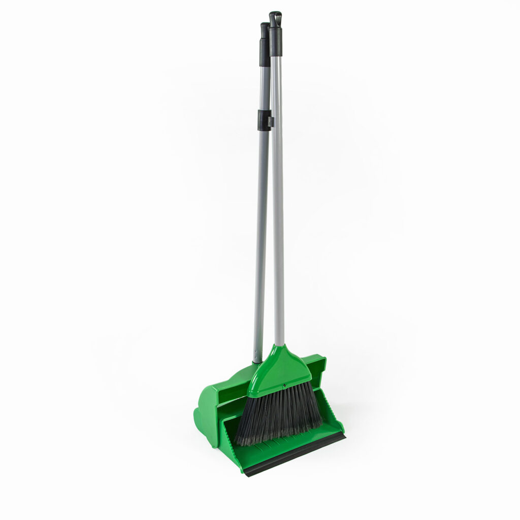 Lobby Dustpan & Brush Set - Green