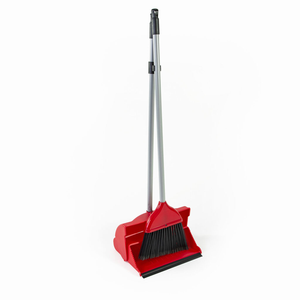 Lobby Dustpan & Brush Set - Red