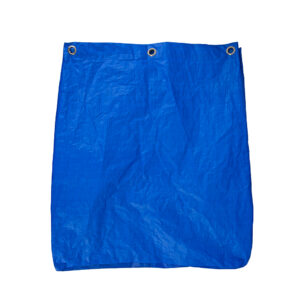 Folding Waste Cart Replacement Lightweight Blue Vinyl Bag Only - 205 Litres