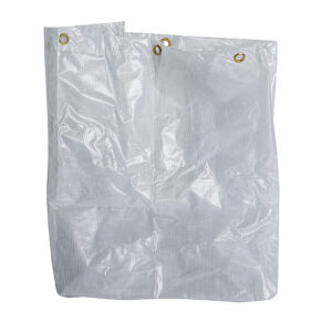 Folding Waste Cart Replacement Heavyweight Translucent Vinyl Bag Only - 205 Litres