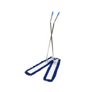 Synthetic V-Sweeper Complete - 1 Metre Blue Mop Heads