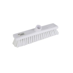 Washable 30cm Stiff Bristle Broom Head Only - White