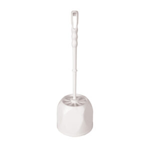 Open Toilet Brush Set With Holder - White