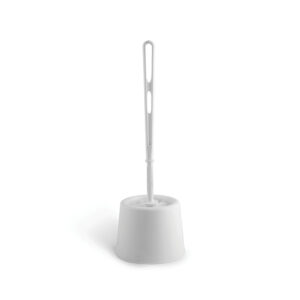 Contract/Budget Toilet Brush Set With Holder - White