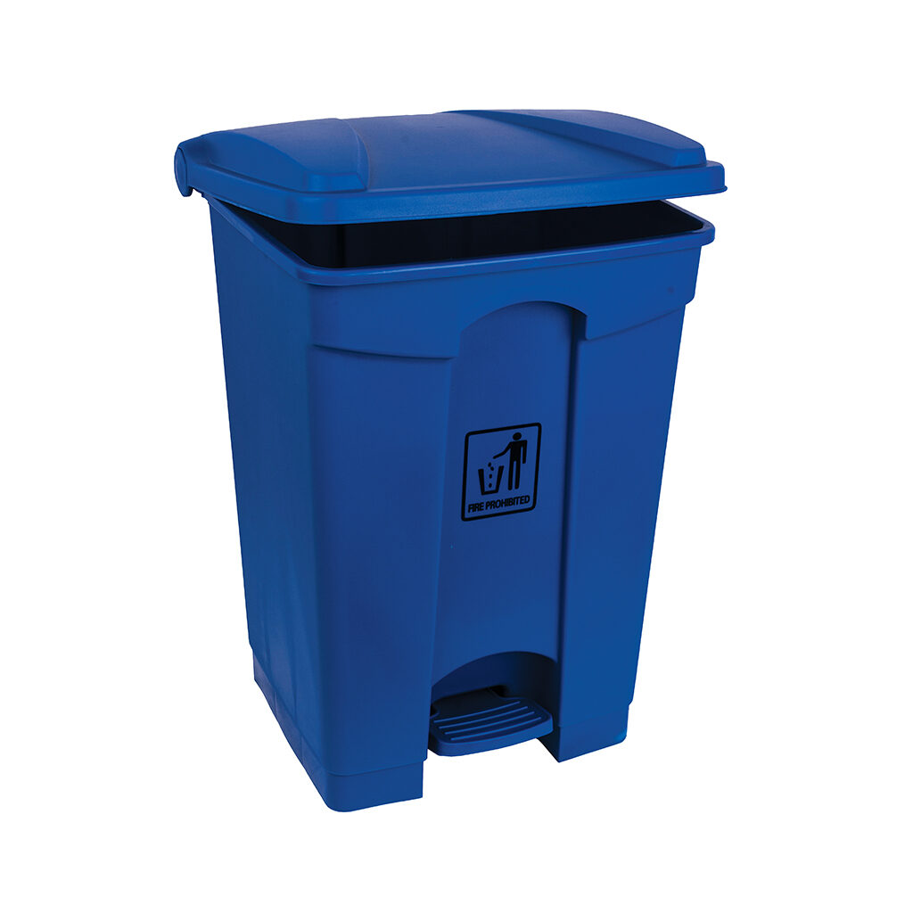 45 Litre Polypropylene Pedal Bin - Blue