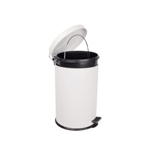 3 Litre Steel Pedal Bin - White