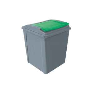 Eco 50 Litre Waste Recycling Bin - Green Lid