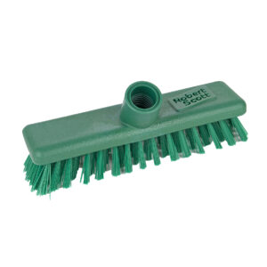 Washable 23cm Stiff Deck Scrubber Brush Head Only - Green