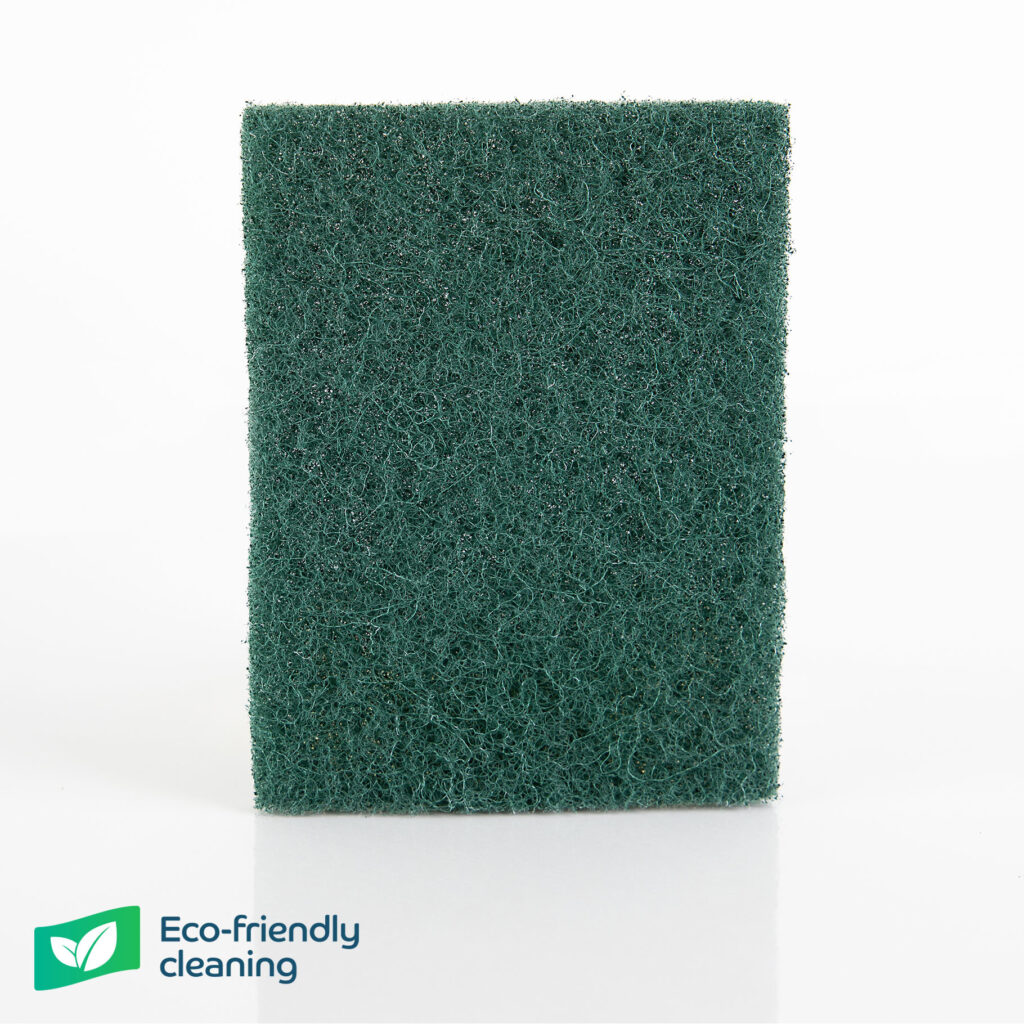 Heavy Duty Green Catering Scourers 11 X 15cm - Pack of 10