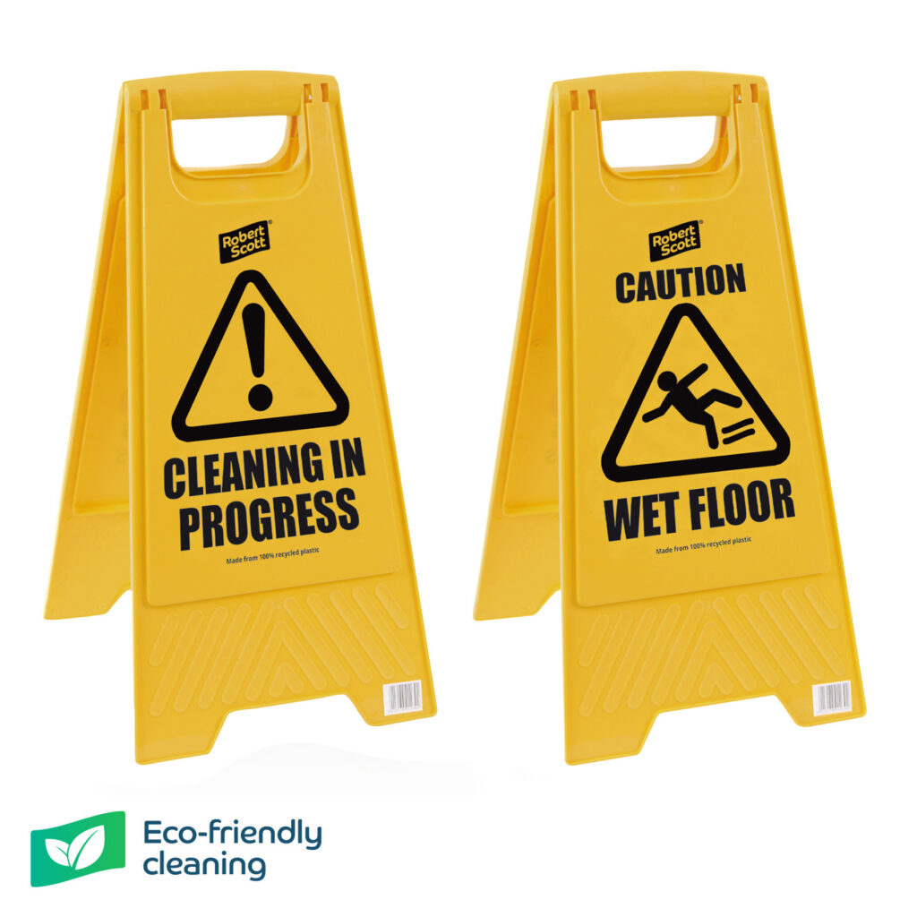 Eco 100% Recycled Wet Floor Safety Sign