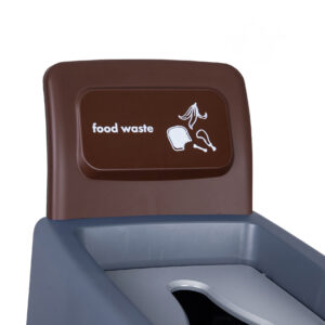 80 Litre Procycle Food Waste Recycling Bin Back Panel Only - Brown