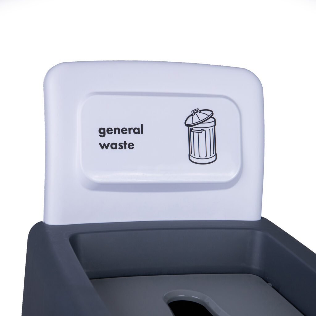 80 Litre Procycle General Waste Recycling Bin Back Panel Only - White