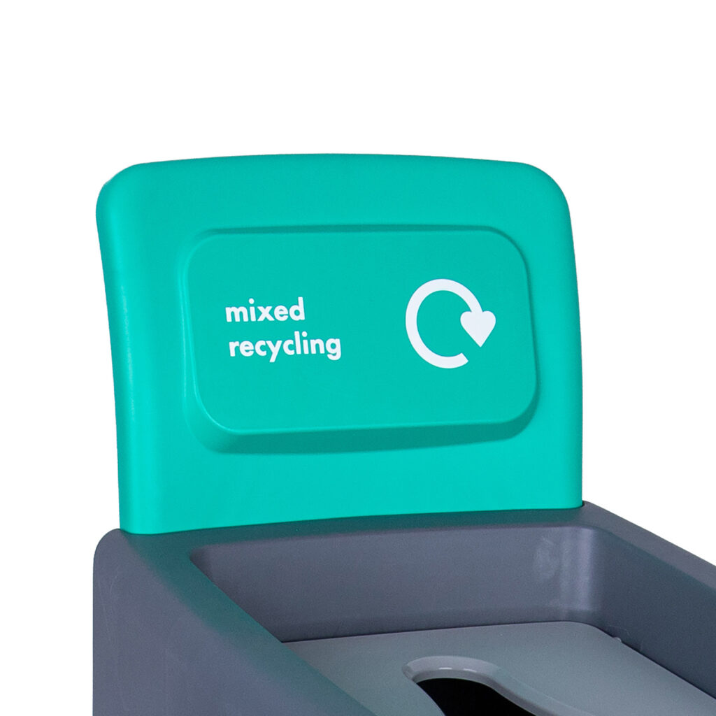 80 Litre Procycle Mixed Waste Recycling Bin Back Panel Only - Green