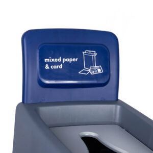 80 Litre Procycle Mixed Paper & Card Recycling Bin Back Panel Only - Dark Blue
