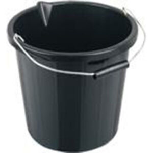15 Litre Builders Bucket - Black