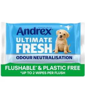 Andrex Flushable Plastic free Wipes Pack 56