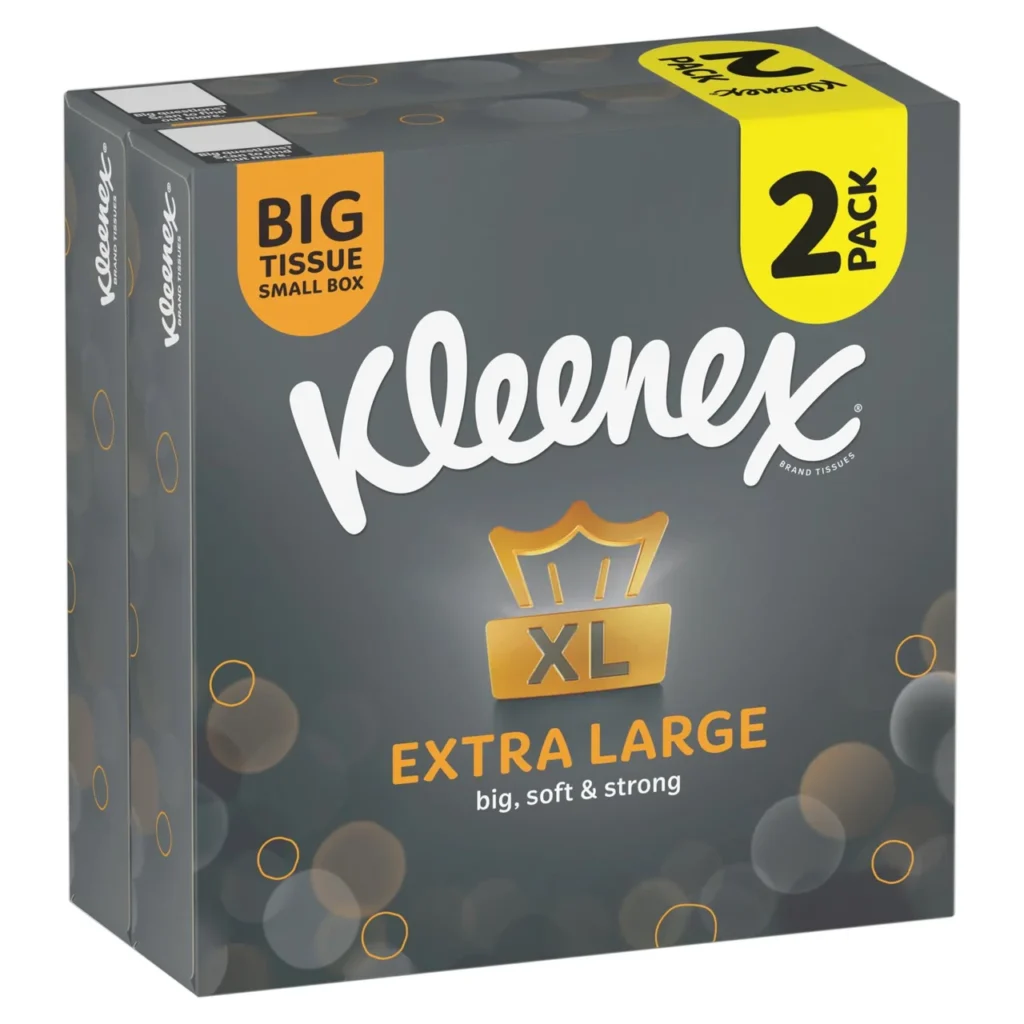 Kleenex Extra Large 2-Ply Tissues - Pack of 88