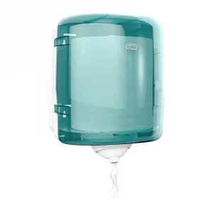 Tork 473180 Reflex Single Sheet Centrefeed Dispenser - White & Turquoise