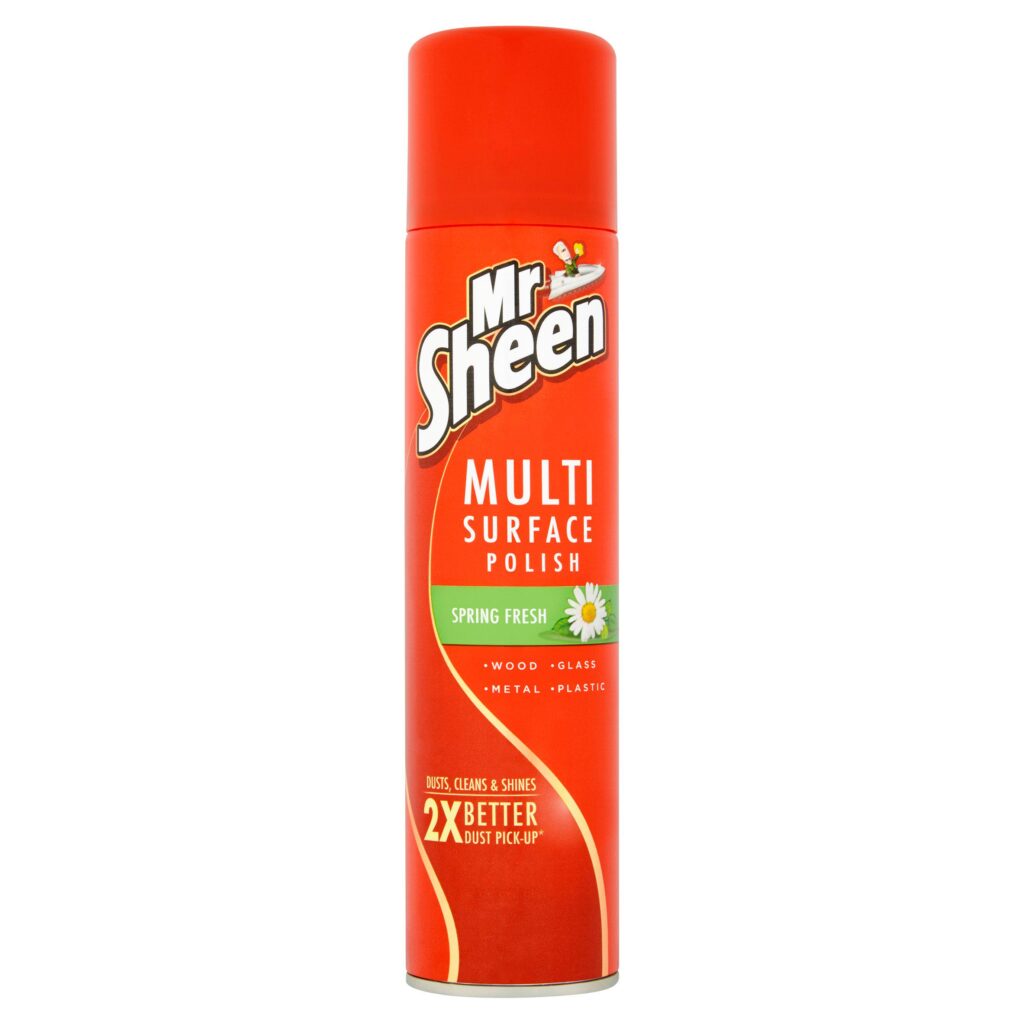 Mr Sheen Multi-Surface Spring Fresh Polish - 250ml Aerosol Spray