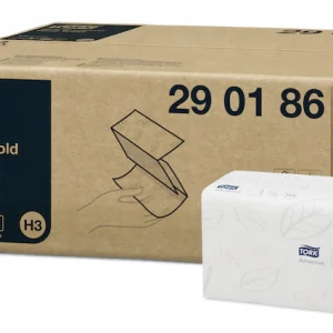 Tork 290186 Blue 2-Ply Singlefold Hand Towel - Case of 3750