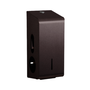 Stainless Steel Double Toilet Roll Dispenser - Dark Bronze