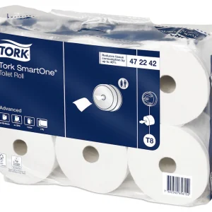 Tork 472242 SmartOne White 2-Ply Toilet Rolls - Case of 6