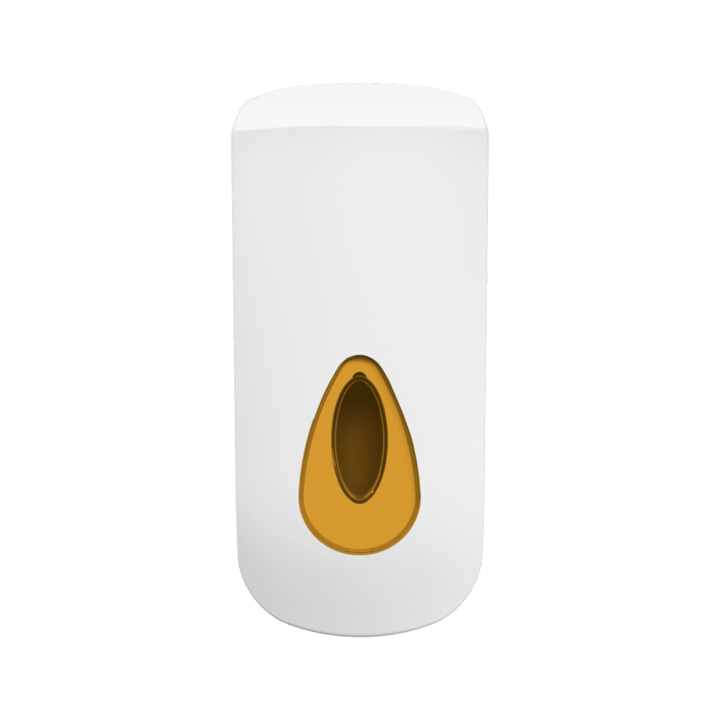 900ml Modular Bulk Fill Sanitiser Dispenser - White & Orange