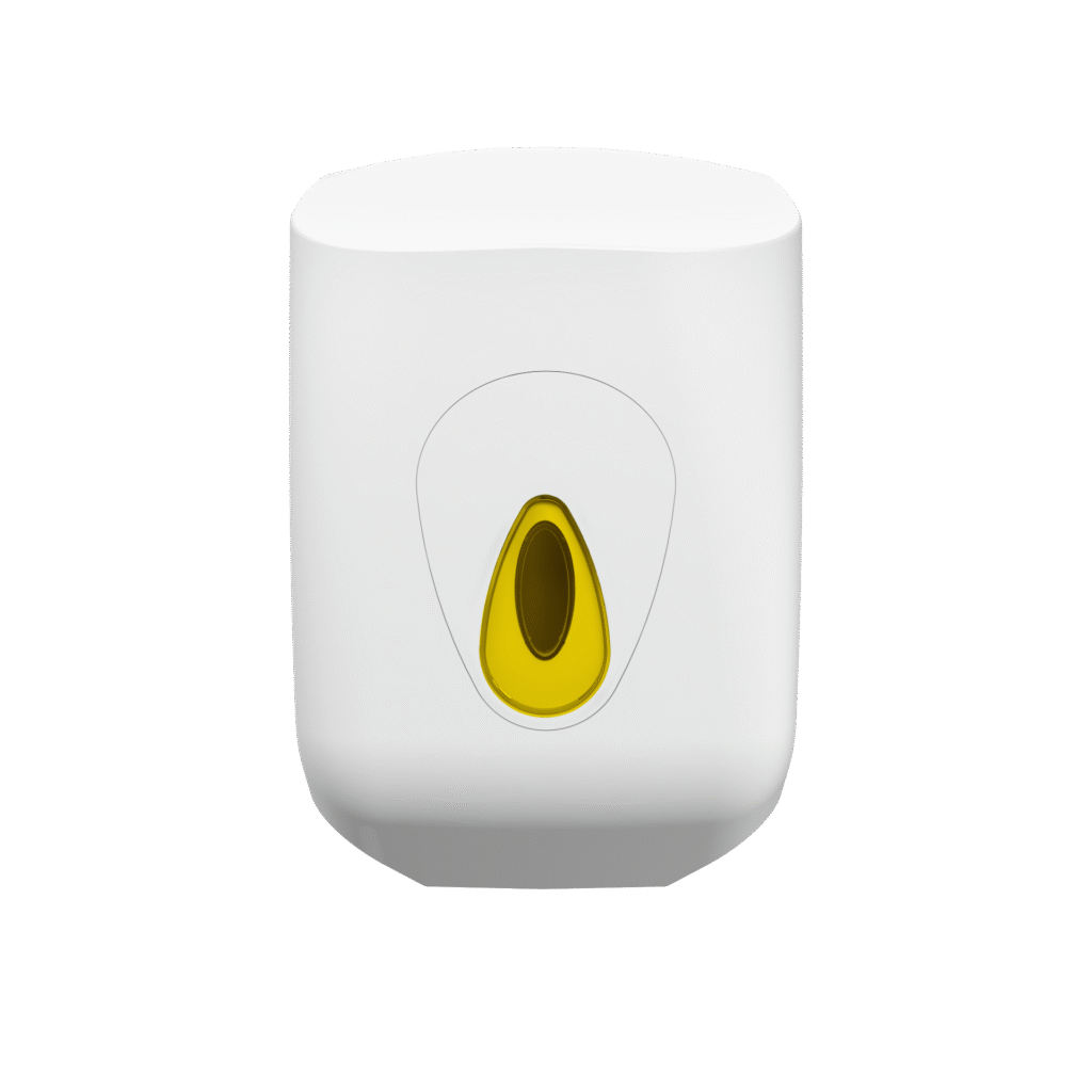 Modular Large Centrefeed Dispenser - White & Yellow