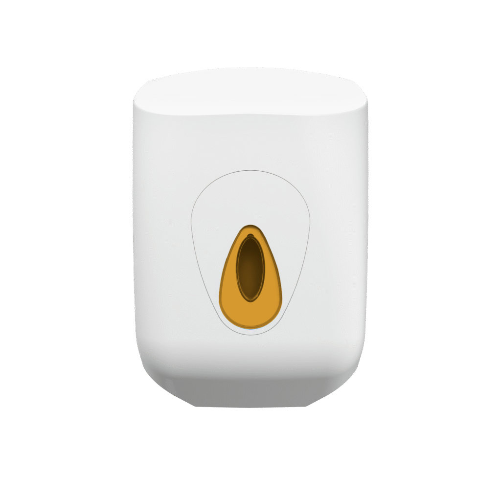 Modular Large Centrefeed Dispenser - White & Orange