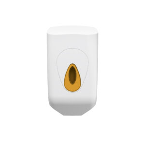 Modular Small Mini Centrefeed Dispenser - White and Orange