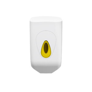 Modular Small Mini Centrefeed Dispenser - White and Yellow