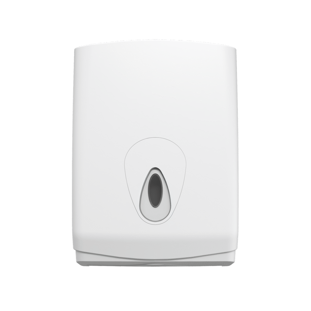 Modular Large Hand Towel Dispenser - White & Clear