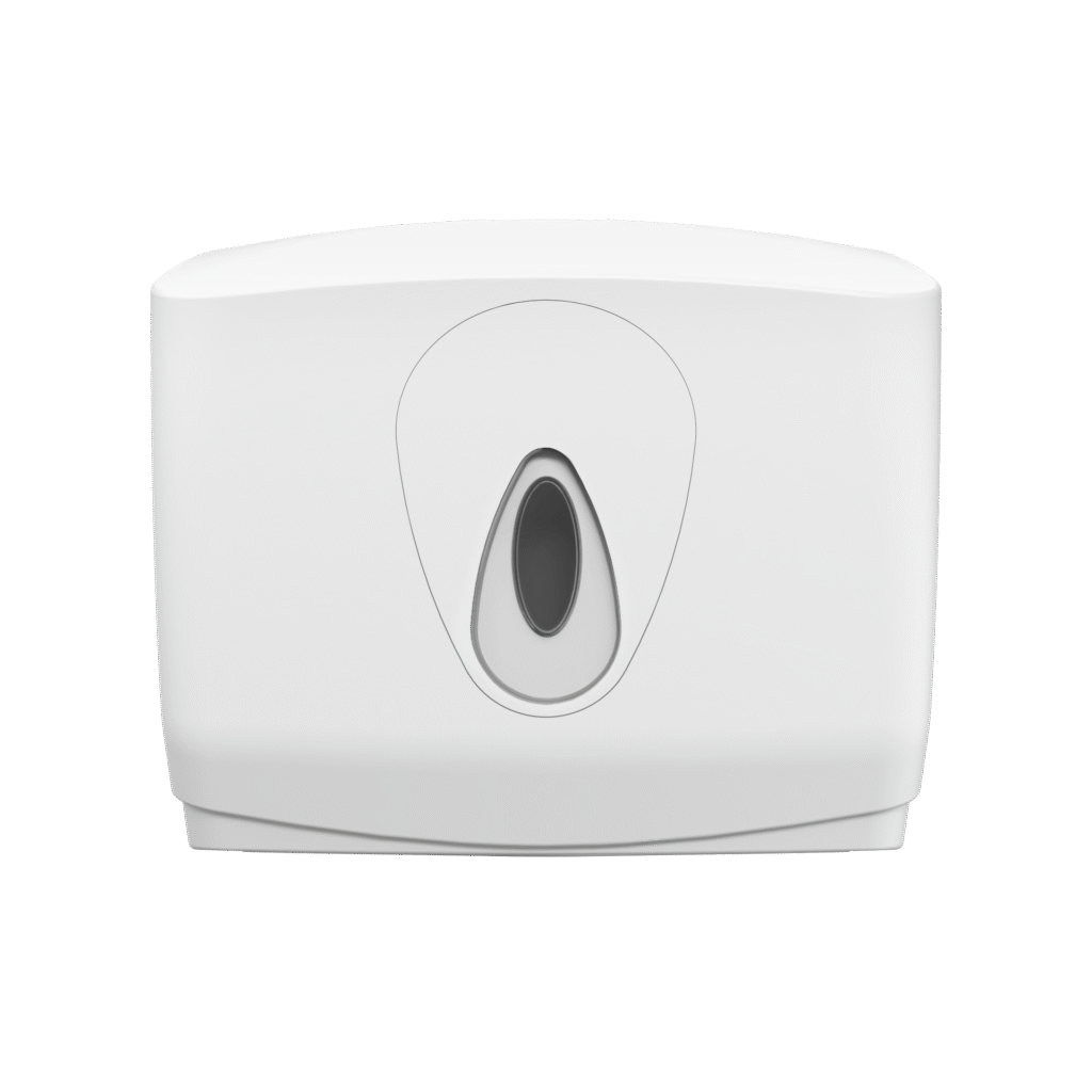 Modular Small Hand Towel Dispenser - White and Clear