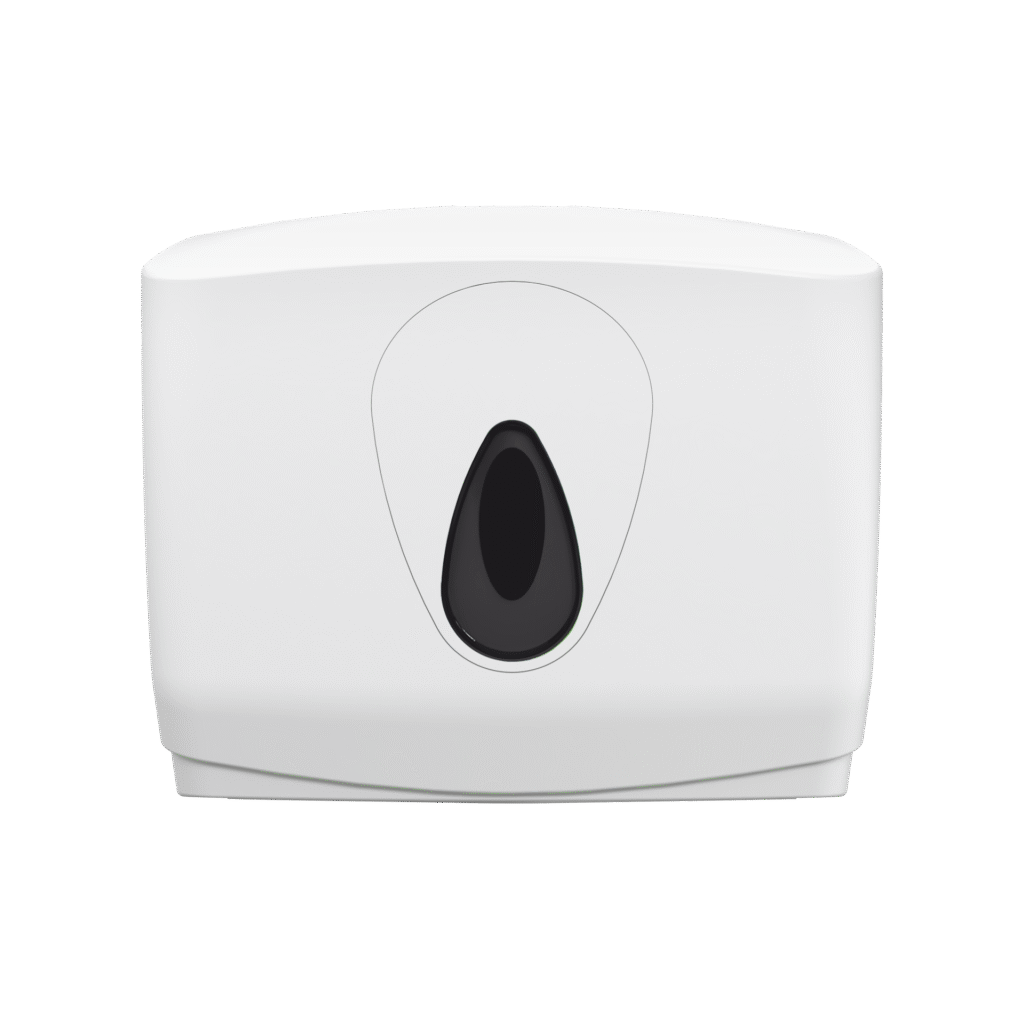 Modular Small Hand Towel Dispenser - White and Grey