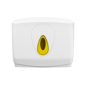 Modular Small Hand Towel Dispenser - White and Yellow
