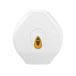 Modular Large Jumbo Toilet Roll Dispenser - White and Orange