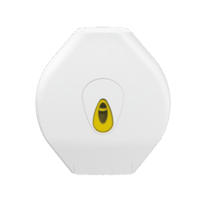 Modular Large Jumbo Toilet Roll Dispenser - White and Yellow