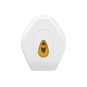 Modular Mini Jumbo Toilet Roll Dispenser - White & Orange