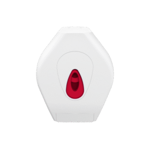 Modular Mini Jumbo Toilet Roll Dispenser - White & Red