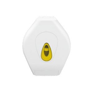 Modular Mini Jumbo Toilet Roll Dispenser - White & Yellow