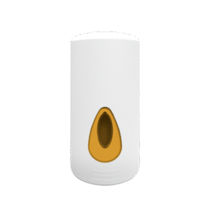 2 Litre Modular Industrial Refillable Liquid Soap Dispenser - White and Orange