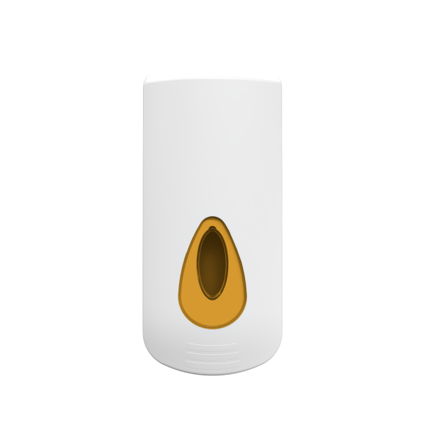 2 Litre Modular Industrial Refillable Liquid Soap Dispenser - White and Orange