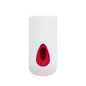 2 Litre Modular Industrial Refillable Liquid Soap Dispenser - White and Red