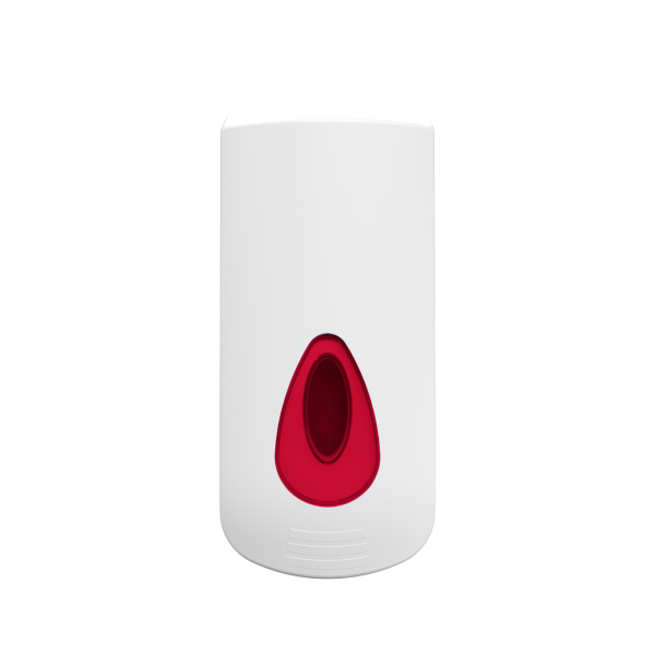 2 Litre Modular Industrial Refillable Liquid Soap Dispenser - White and Red