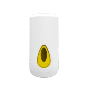 2 Litre Modular Industrial Refillable Liquid Soap Dispenser - White and Yellow