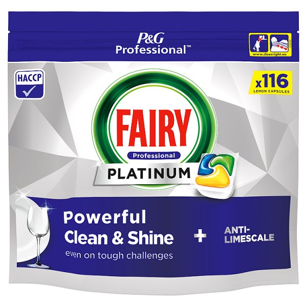 Fairy Professional Platinum Dishwasher Tablets-Lemon Scent 116 Washes