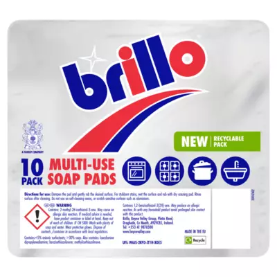 Brillo Multi-Use Soap Pads - Pack of 10