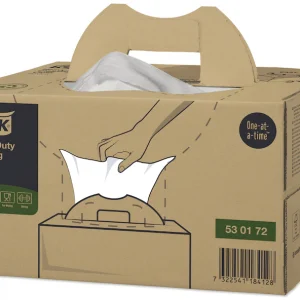 Tork 530172 Heavy Duty White 1-Ply Cleaning Cloths - Case of 180