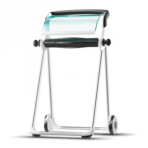 Tork 652000 Wiping Paper Floor Stand Dispenser - White & Turquoise